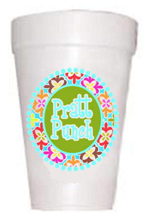 Medallion Pattern personalized birthday cup with name