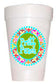 Medallion Pattern personalized birthday cup with name