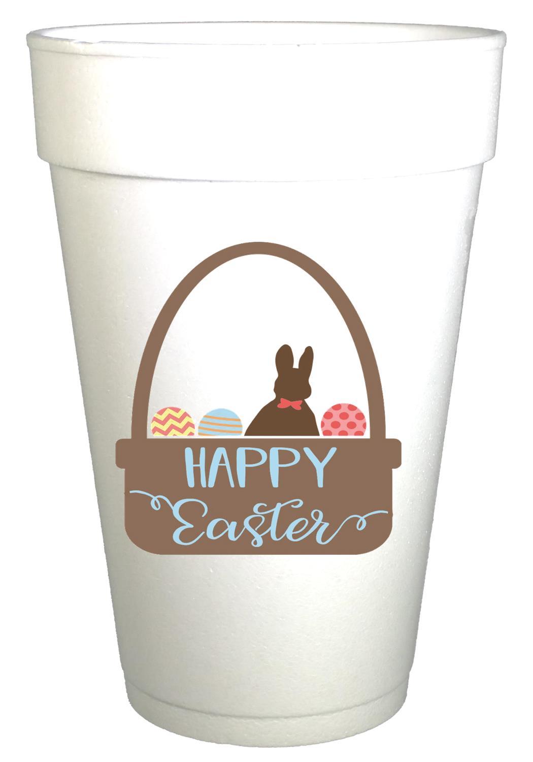 Easter Basket Styrofoam Cups - Preppy Mama