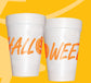 Halloween and Pumpkin Wrap Halloween Party Cups -Styrofoam Halloween Cups