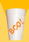 Boo Orange Halloween Party Cups- Styrofoam Halloween Cups