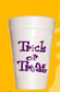 Purple Trick or Treat Halloween Party Cups - Styrofoam Halloween Cups