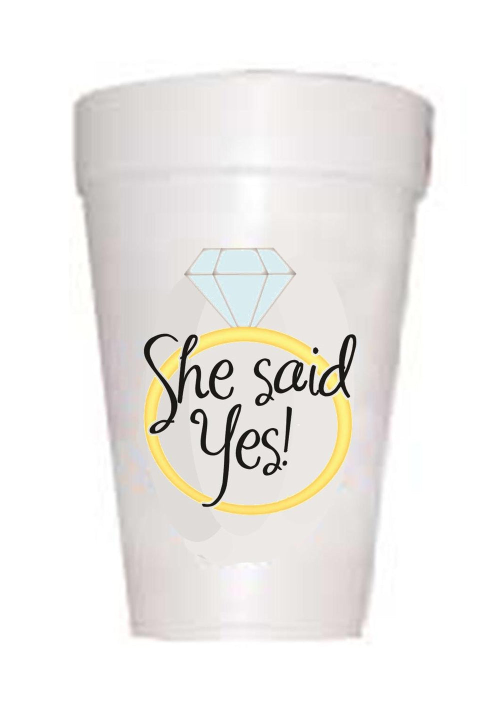 'She Said Yes' Engagement Party Cups Preppy Mama