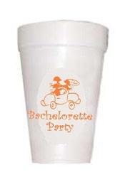Bachelorette Party Styrofoam Cups - Preppy Mama