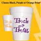 Black Trick or Treat Halloween Party Cups - Styrofoam Halloween Cups