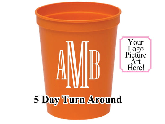 One Color Personalized Custom 16oz Stadium Cup|Stadium Cups for 4th of July| Personalized Wedding Party Cups| Personalized Birthday Cups|