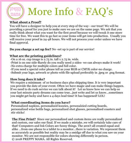 Personalized Sports Cups - Custom Tailgating Cups | Full Color Foam Drinkware