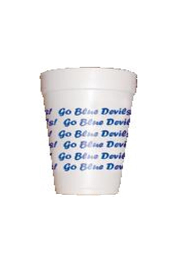 Duke Go Blue Devils Wrap Tailgating Styrofoam Cups- North Carolina Tailgating Cups