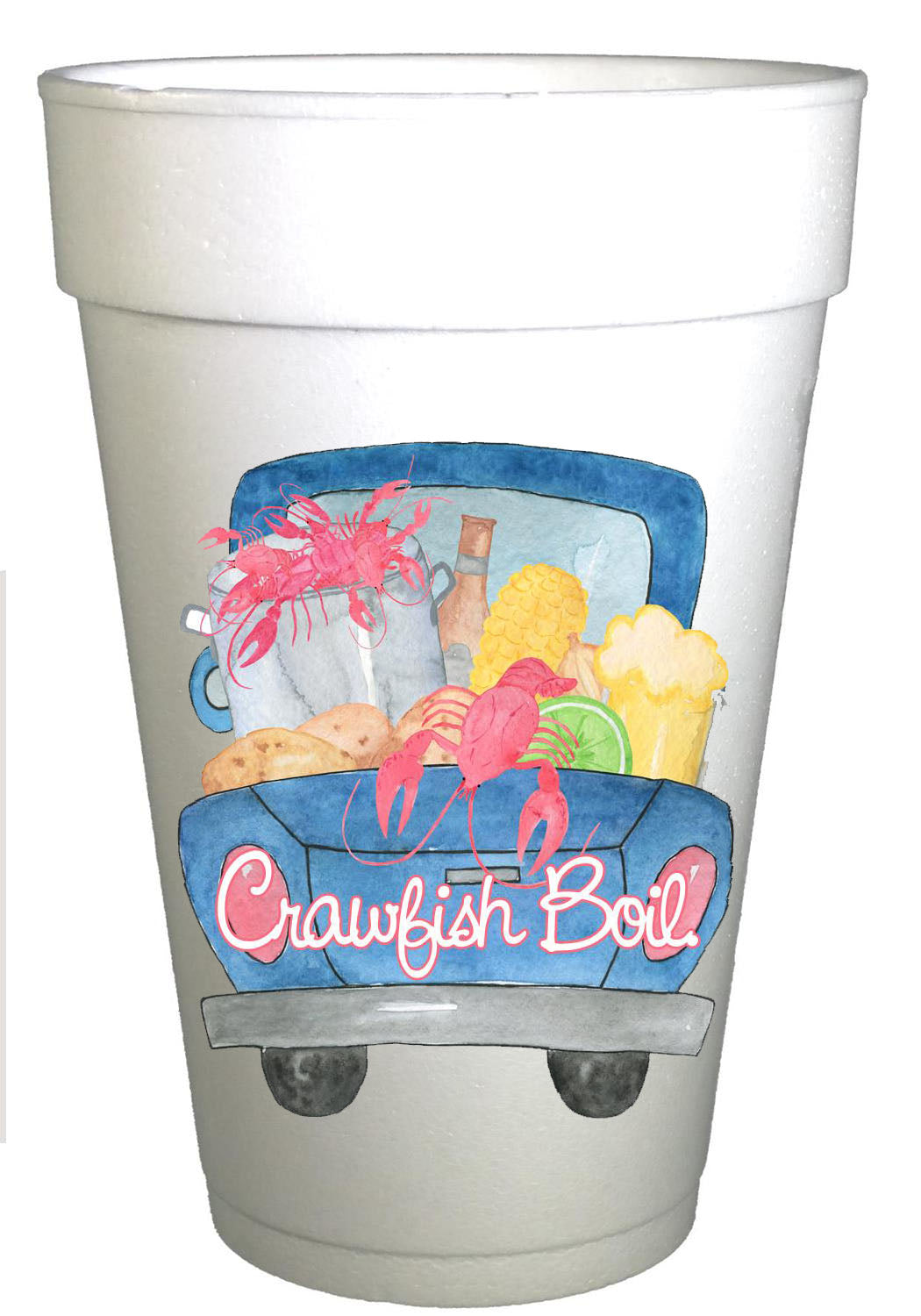 Crawfish Boil Pick Up Truck Crawfish Boil Cups