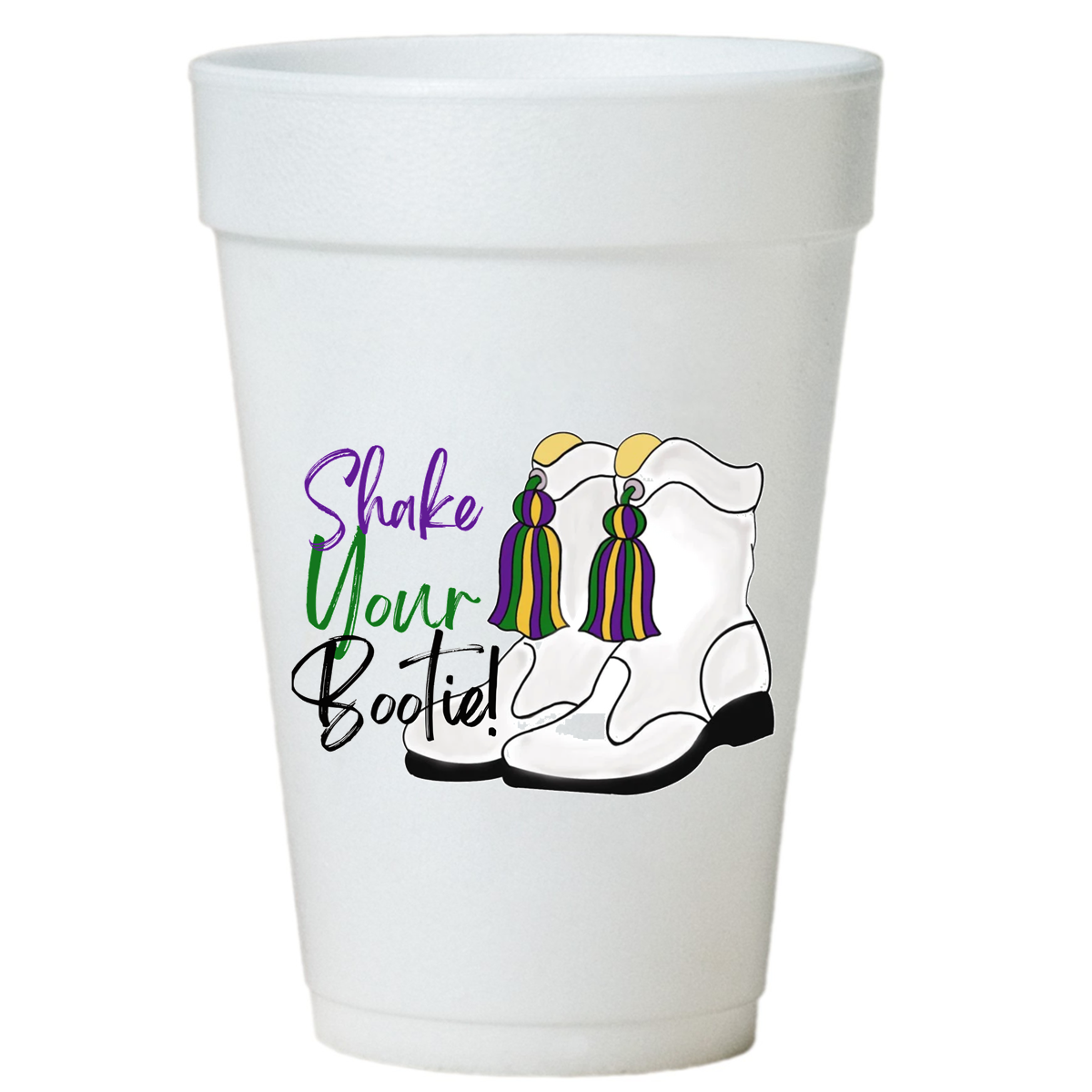 Mardi Gras Shake Your Booty Party Cups