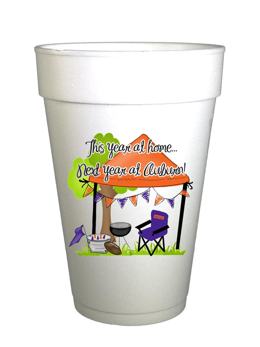 Auburn Homegating Cups for Covid Styrofoam Tailgating Cups-Auburn Tailgating Cups