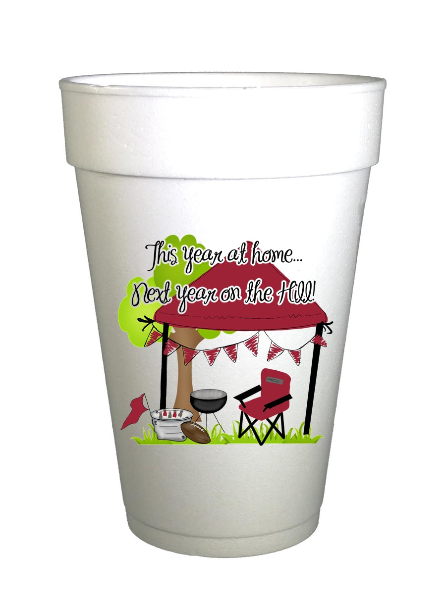 Arkansas Homegating Cups for Covid Styrofoam Tailgating Cups-Arkansas Tailgating Cups