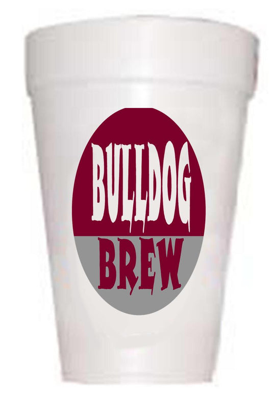 MSU Bulldog Brew Tailgating Styrofoam Cups- Mississippi Tailgating Cups