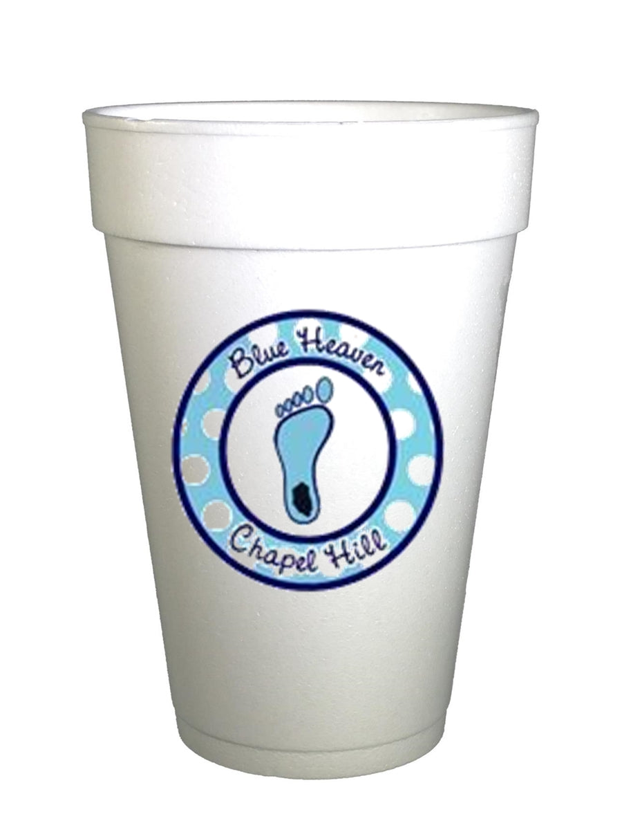 North Carolina UNC Go Heels Styrofoam Cups- North Carolina Tailgating cups