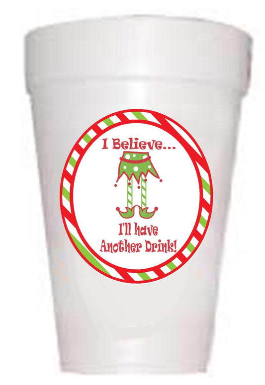 Christmas 'I Believe' Cups - Preppy Mama