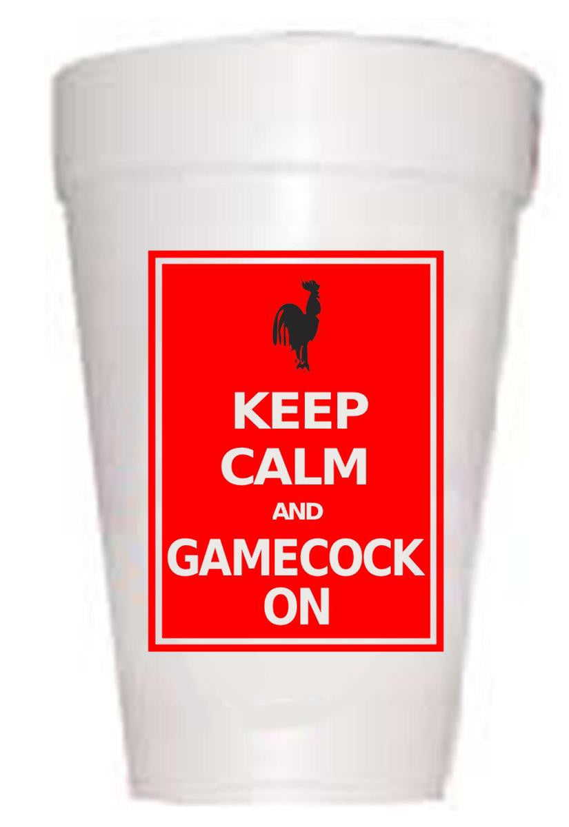 South Carolina Keep Calm Styrofoam Cups - Preppy Mama